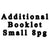 Additional Booklets Small 8 Page - $2.75 EACH